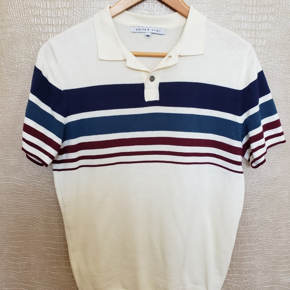 Short sleeve knit polo